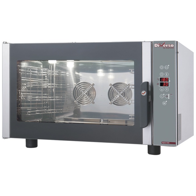 Cuptor electric DIAMOND WR-FCV4-DE,cu convecție la abur 4x GN 1/1 sau 600x400 mm