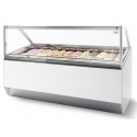 Vitrina frigorifica Forcar G-ER200GSS, capacitate 130 l, refrigerare statica, temperatura +2°C / +8°C, argintie