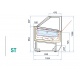 Vitrina frigorifica Forcar G-ER200GSS, capacitate 130 l, refrigerare statica, temperatura +2°C / +8°C, argintie