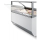 Vitrina frigorifica Forcar G-ER200GSS, capacitate 130 l, refrigerare statica, temperatura +2°C / +8°C, argintie
