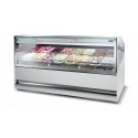 Vitrina frigorifica Forcar G-ER200GSS, capacitate 130 l, refrigerare statica, temperatura +2°C / +8°C, argintie