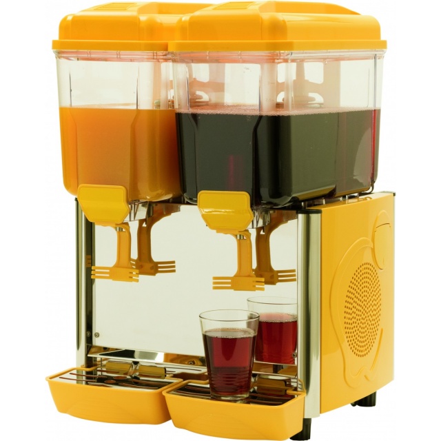 DOZATOR BAUTURI RACORITOARE CU SISTEM DE RACIRE SARO COROLLA 2G 398-1014 CAPACITATE 2x12 L, TEMPERATURA + 3 / + 8 ° C, GALBEN