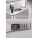 Vitrina frigorifica Forcar G-ER200GSS, capacitate 130 l, refrigerare statica, temperatura +2°C / +8°C, argintie