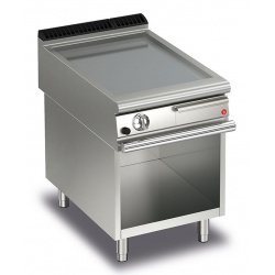 Gratar Fry Top Baron Q90FTTV/G403, QUEEN9, placa otel AISI 430, putere 10,5 kW, arzator gaz, termostat, compartiment deschis