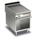 Gratar Fry Top Baron Q90FTV/G613, QUEEN9, placa nervurata otel AISI 430, putere 11 kW, arzator gaz, compartiment deschis