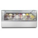 Vitrina frigorifica gelaterie ISA Supershow Î x L 117x120cm, unitate condensare inclusa cu aer, -20/+2°C