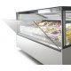 Vitrina frigorifica Forcar G-ER200GSS, capacitate 130 l, refrigerare statica, temperatura +2°C / +8°C, argintie