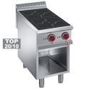 Aragaz profesional electric DIAMOND E9/2IDA4,2 focare cu inductie,dulap deschis