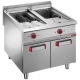 Friteuza profesionala electrica DIAMOND E9/F36A8,2 rezervoare de 18 litri,dulap inchis