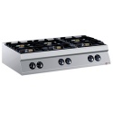 Aragaz profesional DIAMOND G22/6B12TPW-N,gaz,6 arzatoare
