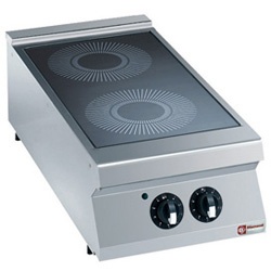 Aragaz profesional DIAMOND E22/2VC4T-230/3--N,electric,vitro-ceramic