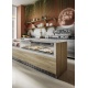 Vitrina frigorifica Forcar G-ER200GSS, capacitate 130 l, refrigerare statica, temperatura +2°C / +8°C, argintie