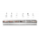 Vitrina frigorifica Forcar G-ER200GSS, capacitate 130 l, refrigerare statica, temperatura +2°C / +8°C, argintie