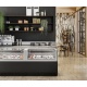 Vitrina frigorifica Forcar G-ER200GSS, capacitate 130 l, refrigerare statica, temperatura +2°C / +8°C, argintie