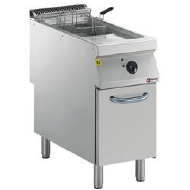 Friteuza profesionala DIAMOND E22/F15A4-N,electrica,2 chiuvete in "Y",15 L,arzatoare exterioare, pe tren de rulare
