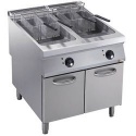 Friteuza profesionala DIAMOND E22/F46A8-S,electrica,1 chiuveta "Y" 23 L,arzatoare exterioare, pe tren de rulare