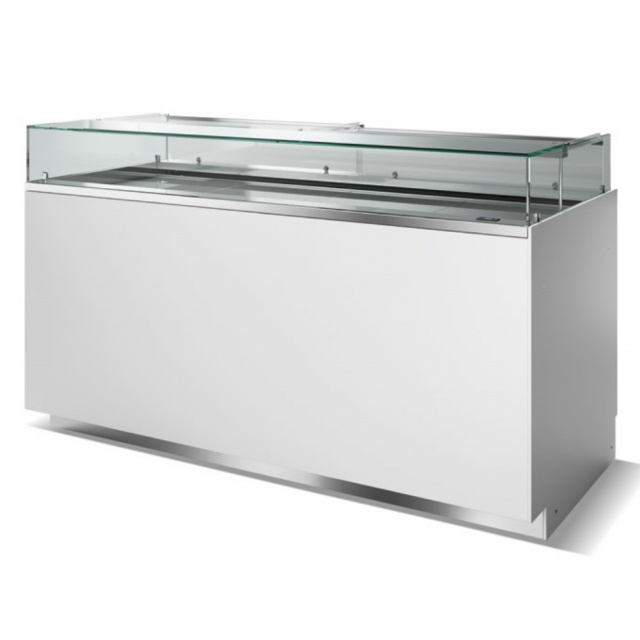 Vitrina calda ISA Kelly TCS Linear, lungime 175cm, unitate condensare inclusa cu aer, temperatura +60+80°C