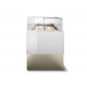Vitrina frigorifica Forcar G-ER200GSS, capacitate 130 l, refrigerare statica, temperatura +2°C / +8°C, argintie