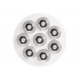 Vitrina frigorifica gelaterie ISA Gelataio 4 Dark Gelato T1 cu carapine, forma rotunda, unitate condensare cu aer, -16-14°C