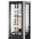 Vitrina frigorifica Forcar G-ER200GSS, capacitate 130 l, refrigerare statica, temperatura +2°C / +8°C, argintie