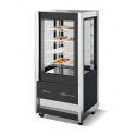 Vitrina frigorifica Forcar G-ER200GSS, capacitate 130 l, refrigerare statica, temperatura +2°C / +8°C, argintie