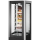 Vitrina frigorifica Forcar G-ER200GSS, capacitate 130 l, refrigerare statica, temperatura +2°C / +8°C, argintie