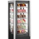 Vitrina frigorifica Forcar G-ER200GSS, capacitate 130 l, refrigerare statica, temperatura +2°C / +8°C, argintie