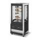 Vitrina frigorifica Forcar G-ER200GSS, capacitate 130 l, refrigerare statica, temperatura +2°C / +8°C, argintie