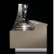 Vitrina frigorifica Forcar G-ER200GSS, capacitate 130 l, refrigerare statica, temperatura +2°C / +8°C, argintie