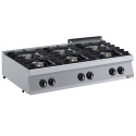 Aragaz profesional DIAMOND G17/6F12T-AGA,gaz,6 focuri, arzatoare 6x 5,5 kW,AGA