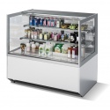 Vitrina frigorifica Forcar G-ER200GSS, capacitate 130 l, refrigerare statica, temperatura +2°C / +8°C, argintie