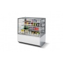 Vitrina frigorifica Forcar G-ER200GSS, capacitate 130 l, refrigerare statica, temperatura +2°C / +8°C, argintie