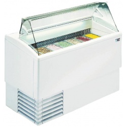 Vitrina frigorifica Forcar G-ER200GSS, capacitate 130 l, refrigerare statica, temperatura +2°C / +8°C, argintie
