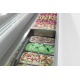 Vitrina frigorifica gelaterie ISA Isetta LX 4, inaltime 117cm, cu unitate condensare cu aer, temperatura -20/+2°C