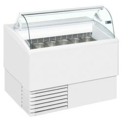 Vitrina frigorifica Forcar G-ER200GSS, capacitate 130 l, refrigerare statica, temperatura +2°C / +8°C, argintie