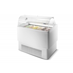 Vitrina frigorifica gelaterie ISA Fiji LX 4, inaltime 125cm, cu unitate condensare cu aer, temperatura -16/-14 °C