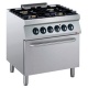 Aragaz profesional DIAMOND G17/4BFE8-AGA,4 ochiuri 5,5 kW,cuptor electric GN 2/1,AGA