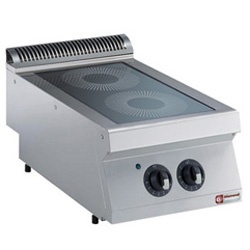 Aragaz profesional DIAMOND E17/2VC4T-230/3--N,electric,vitro-ceramic, 2 zone
