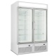 Vitrina frigorifica ISA Tornado RV TN/TN, caseta luminoasa, HxL 196x100cm, unitate condensare inclusa, temperatura -1+5°C, alb