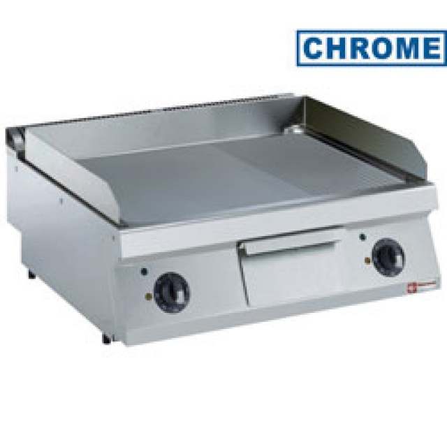 Masina de gatit DIAMOND E17/PMCD8T-230/3--N,electrica,2/3 neteda, 1/3 canelata,cromata