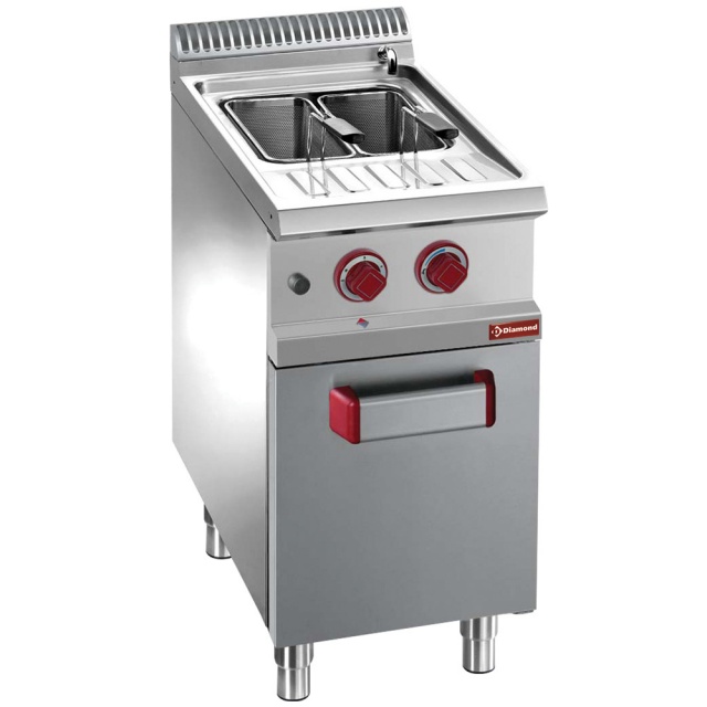 Masina de gatit pentru paste DIAMOND G7/CPA4,gaz,1 rezervor 26 L,dulap