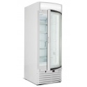 Vitrina frigorifica Forcar G-ER200GSS, capacitate 130 l, refrigerare statica, temperatura +2°C / +8°C, argintie