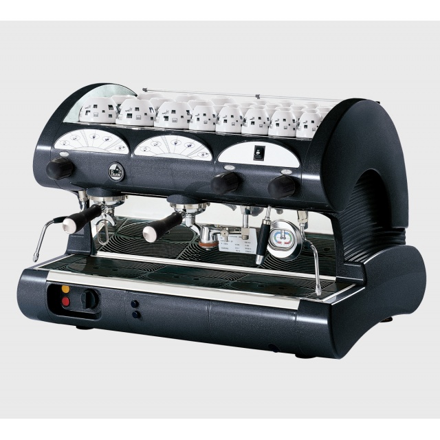 ESPRESSOR DE CAFEA LA PAVONI GAMA BAR 3V, CU 3 GRUPURI, W990 – D555 - H530 MM, NEGRU