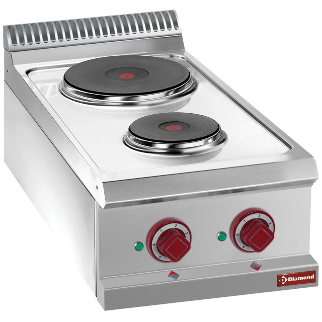 Aragaz profesional DIAMOND E7/2P4T,electric,2 plite