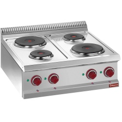 Aragaz profesional DIAMOND E7/4P7T,electric,4 plite