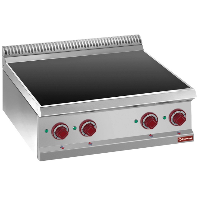 Aragaz profesional DIAMOND E7/4VC7T,electric,vitro ceramic,4 plite