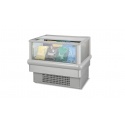 Vitrina frigorifica Forcar G-ER200GSS, capacitate 130 l, refrigerare statica, temperatura +2°C / +8°C, argintie