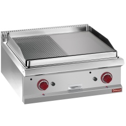 Masina de gatit DIAMOND G7/PM7T,gaz,1/2 neteda și 1/2 cu nervuri, modul 1/1