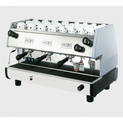 ESPRESSOR AUTOMAT PROFESIONAL LA PAVONI GAMA BAR T3V, CU 3 GRUPURI, W900 – D522 –H510 MM, ARGINTIU / ALB