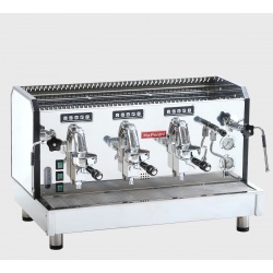 ESPRESSOR AUTOMAT PROFESIONAL LA PAVONI GAMA VASARI 3SV, CU 3 GRUPURI, W888 – D522 – H550 MM, ARGINTIU